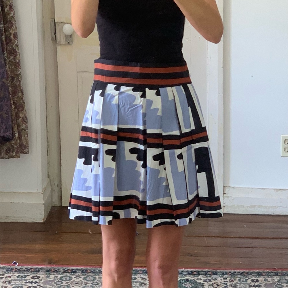 Diane von Furstenburg Mabel pleated skirt